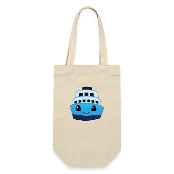 Cute Kawaii Cruise Ship Design - Gift Bag for Bottles - nature - Front