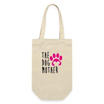 Hund - Geschenkbeutel für Flaschen - Natur - Vorne