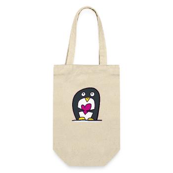 Pingouin au cœur - Sac à bouteille - nature - Devant