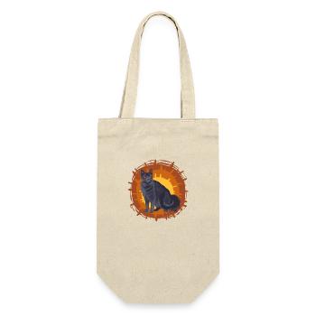 Grestreipe Grey Stripe Warrior Cats Grey Cat - Gift Bag for Bottles - nature - Front