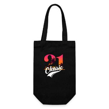 Vintage 1921-21st anniversary - Gift Bag for Bottles - black - Front