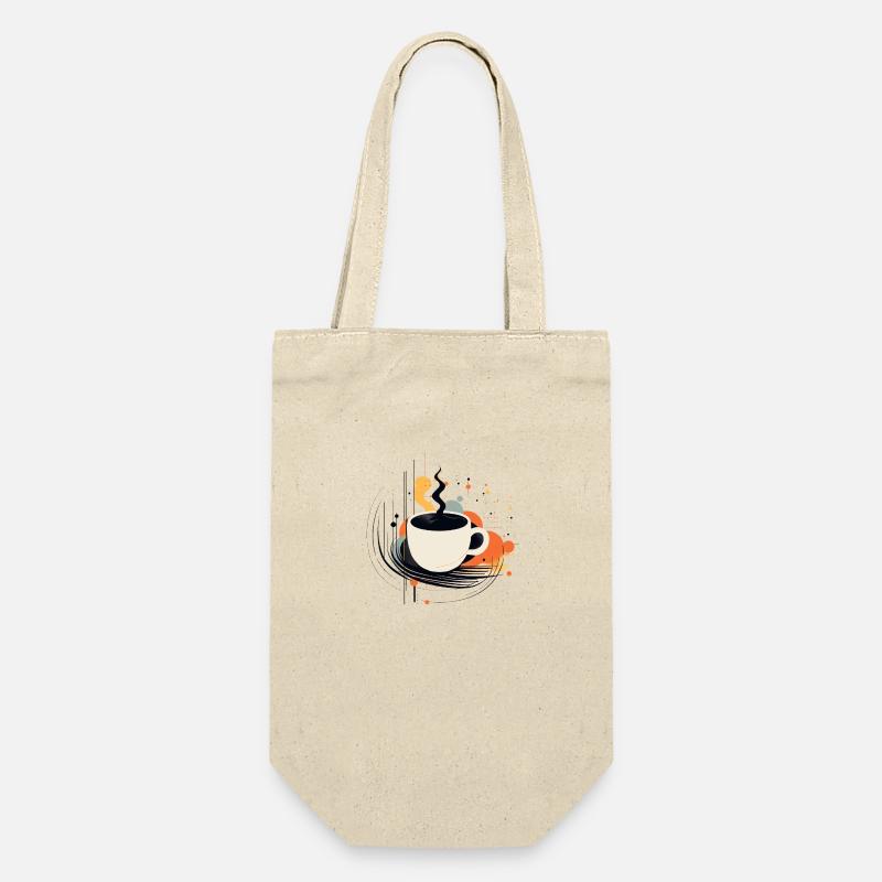 Tasse Kaffee - Geschenkbeutel für Flaschen - Natur