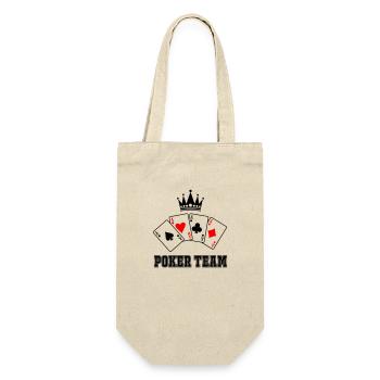 Poker Team - Gift Bag for Bottles - nature - Front