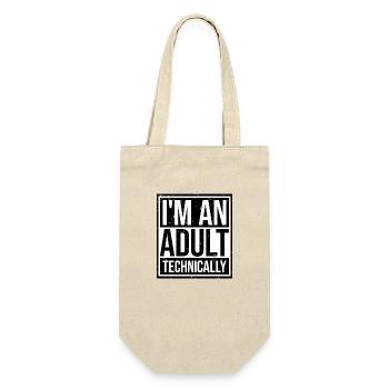 I'm an Adult Technically Technically Adult Joke - Gift Bag for Bottles - nature - Front