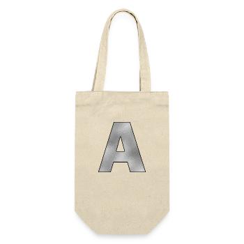 Lettre A Argent - Sac à bouteille - nature - Devant
