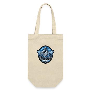 Symbol Berge Wappen - Geschenkbeutel für Flaschen - Natur - Vorne