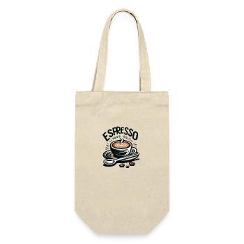 Espresso yourself - Geschenkbeutel für Flaschen - Natur - Vorne