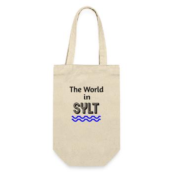 The World in Sylt - Geschenkbeutel für Flaschen - Natur - Vorne