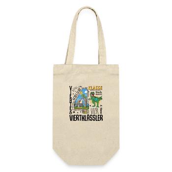 4th Grade Dino T-Rex - Gift Bag for Bottles - nature - Front