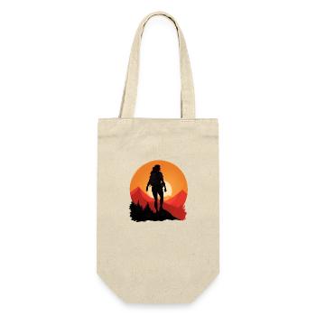 Hiking Hiking Female Woman - Gift Bag for Bottles - nature - Front