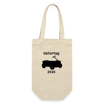 Vatertag 2024 - Geschenkbeutel für Flaschen - Natur - Vorne