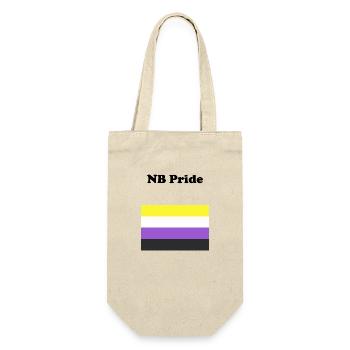 Non Binary NB Pride - Gift Bag for Bottles - nature - Front