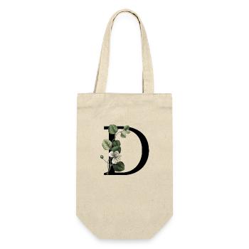 Green Botanical Letter - Gift Bag for Bottles - nature - Front