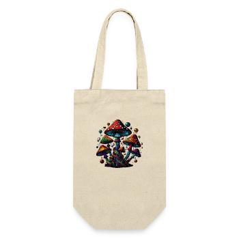 Psychedelic Mushroom Magic - Gift Bag for Bottles - nature - Front