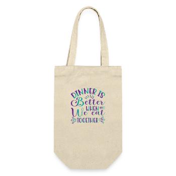 Nous mangeons ensemble - Sac à bouteille - nature - Devant