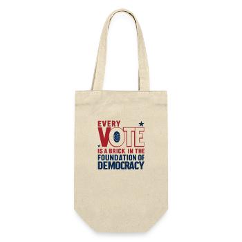 Every Vote Counts - Democracy Foundation - Gift Bag for Bottles - nature - Front