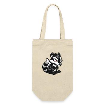 stinktier - Geschenkbeutel für Flaschen - Natur - Vorne