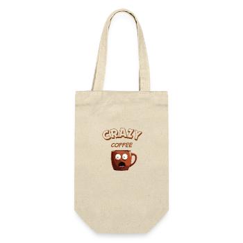 Crazy Coffee - Gift Bag for Bottles - nature - Front