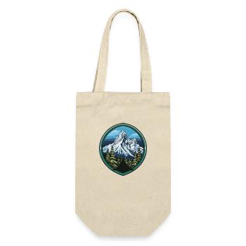 Berge Mountains 2 - Gift Bag for Bottles - nature - Front