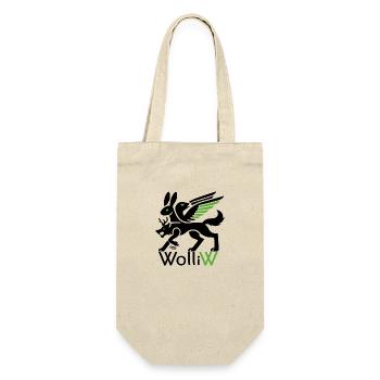 WolliW - Wolli Wolpertinger from Bavaria - Gift Bag for Bottles - nature - Front