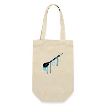nass tropfen graffiti spray logo cool spielen dart - Geschenkbeutel für Flaschen - Natur - Vorne