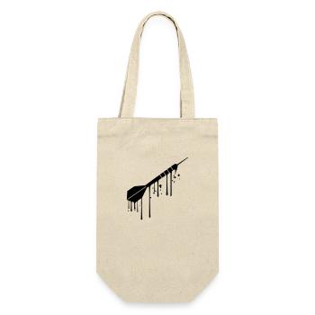 tropfen graffiti spray nass logo cool spielen dart - Geschenkbeutel für Flaschen - Natur - Vorne