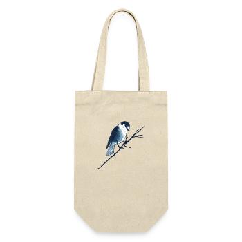 Sparrow on branch - Gift Bag for Bottles - nature - Front
