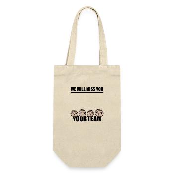 Work colleagues farewell team saying - Gift Bag for Bottles - nature - Front