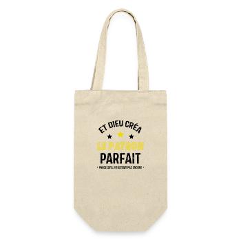 Et dieu créa le patron parfait - Sac à bouteille - nature - Devant