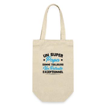 Super papa donne toujours un retraité exceptionnel - Sac à bouteille - nature - Devant