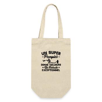 Super pompier donne toujours retraité exceptionnel - Sac à bouteille - nature - Devant