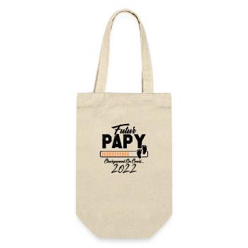 Futur Papy 2022 Annonce Grossesse - Sac à bouteille - nature - Devant
