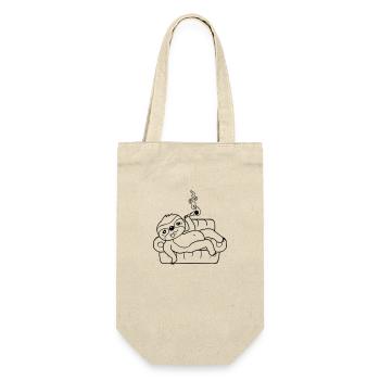 Joint sofa sloth chills - Gift Bag for Bottles - nature - Front