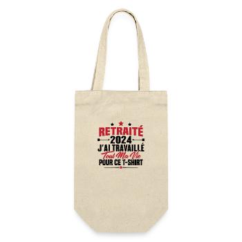 Retraité En 2024 / Humour Cadeau Retraité 2024 - Sac à bouteille - nature - Devant