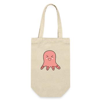 Oktopus Meerestiere - Geschenkbeutel für Flaschen - Natur - Vorne