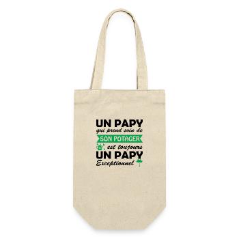 papy exceptionnel / papy jardinier - Sac à bouteille - nature - Devant