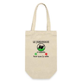 le jardinage m appelle / humour jardinière - Sac à bouteille - nature - Devant