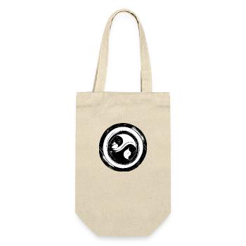 Yin Yang Sign Symbol Peace Happy 3 - Gift Bag for Bottles - nature - Front