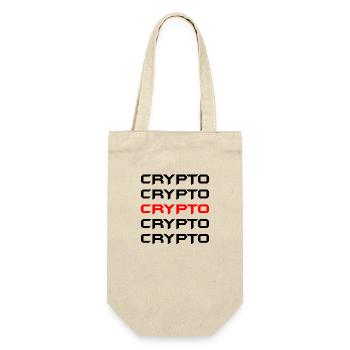 Bitcoin Trading Crypto Aktien - Geschenkbeutel für Flaschen - Natur - Vorne