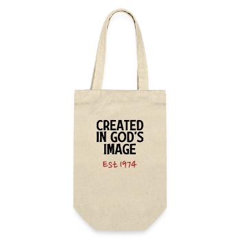 Créé à l’image de Dieu est 1974 - Sac à bouteille - nature - Devant