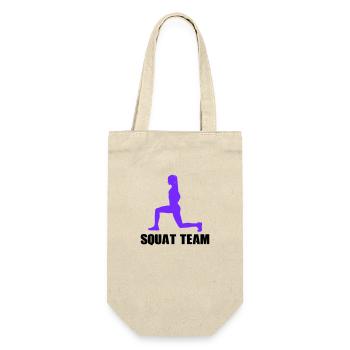 Woman Squat Team - Gift Bag for Bottles - nature - Front