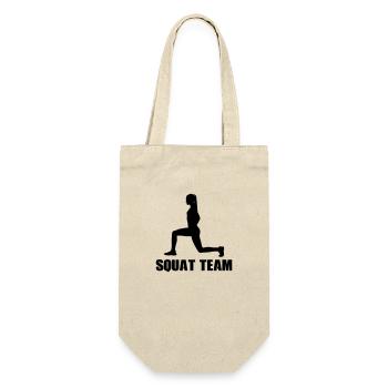 Woman Squat Team - Gift Bag for Bottles - nature - Front