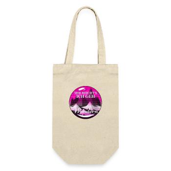 Mir reichts ich geh Wandern Berge Purpink Style - Geschenkbeutel für Flaschen - Natur - Vorne