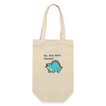 hugadino dino meme, cute dinosaur - Gift Bag for Bottles - nature - Front