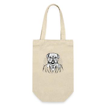 Fashion Dog - Gift Bag for Bottles - nature - Front