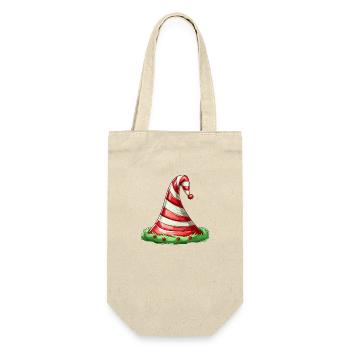 Christmas Hut - Geschenkbeutel für Flaschen - Natur - Vorne