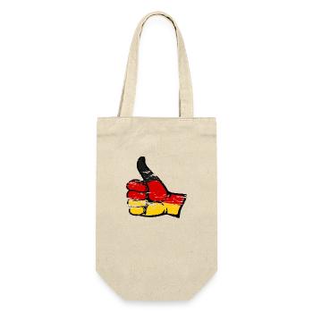 Deutschland Flagge alles klar Symbol used - Geschenkbeutel für Flaschen - Natur - Vorne