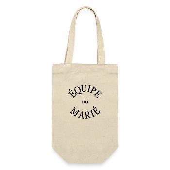 Design EVG : Equipe du marié - Sac à bouteille - nature - Devant