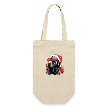 Magical Labrador Christmas dog in the snow - Gift Bag for Bottles - nature - Front