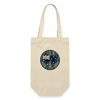 New Zealand Aotearoa Kiwi 8 - Gift Bag for Bottles - nature - Front